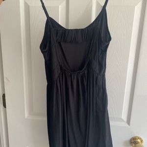 American eagle black dress with open back cut-out